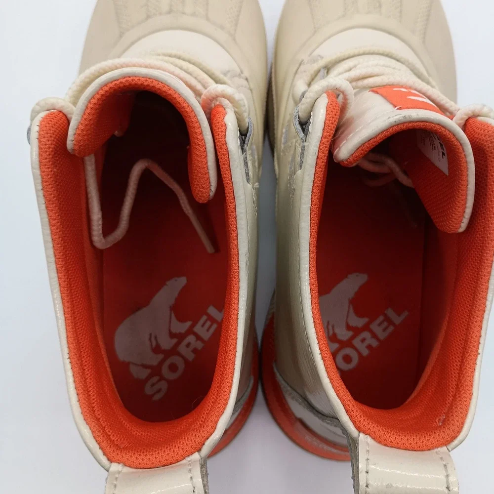 Sorel Out N About III Classic‎ Waterproof Duck Boots Cream Orange 8.5